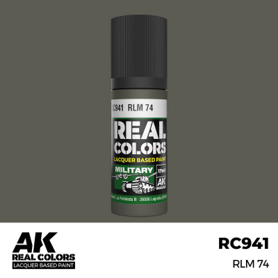 AK RC941 REAL COLORS RLM74 Grey Green 17ml (lacquer paint)