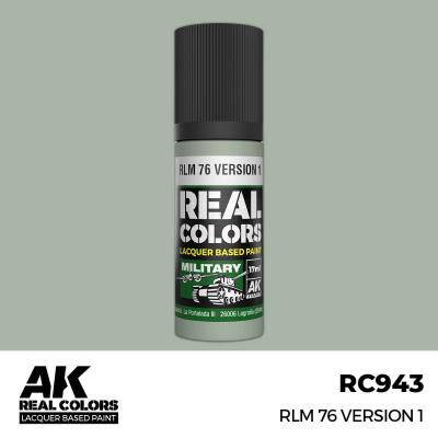 AK RC943 REAL COLORS RLM76 Version 1 (Light Blue) 17ml (lacquer paint)