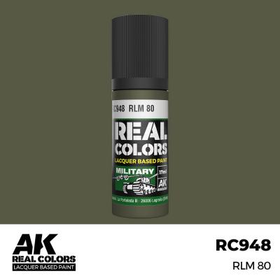 AK RC948 REAL COLORS RLM80 (Olive green) 17ml (lacquer paint)