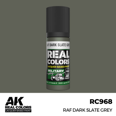 AK RC968 REAL COLORS RAF Dark Slate Grey 17ml (lacquer paint)