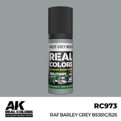 AK RC973 REAL COLORS RAF Barley Grey BS381C/626 17ml (lacquer paint)