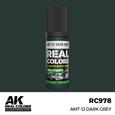 AK RC978 REAL COLORS AMT-12 Dark Grey 17ml (lacquer paint)
