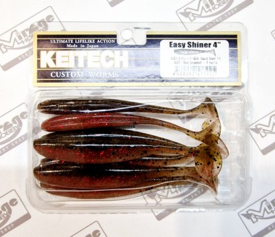 KEITECH EASY SHINER 4"(10cm) #404T Red Crawdad (op. 7szt) 