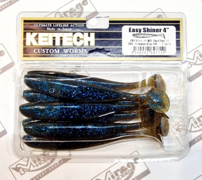 KEITECH EASY SHINER 4"(10cm) #306S Cinnamon Blue FLK (op. 7szt) 