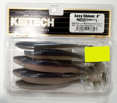 KEITECH EASY SHINER 4"(10cm) #420 Pro Blue/Red Pearl (op. 7szt) 