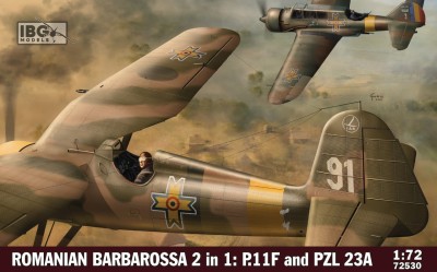 IBG 72530 1:72 Romanian Barbarossa 2 In 1 - P.11F and PZL 23A