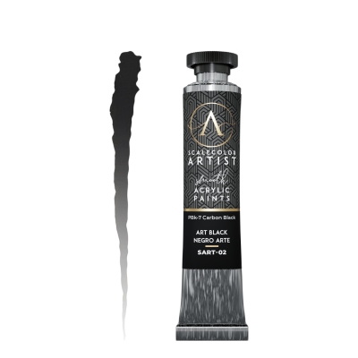 SCALE75 SART02 SCALECOLOR ARTIST: ART BLACK 20ml (high quality paint)