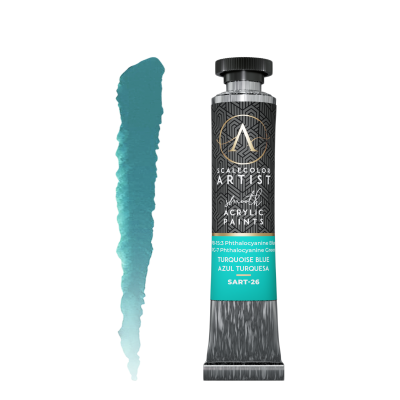 SCALE75 SART26 SCALECOLOR ARTIST: TURQUOISE BLUE 20ml (high quality paint)