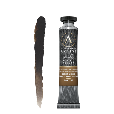 SCALE75 SART38 SCALECOLOR ARTIST: BURNT UMBER 20ml (high quality paint)