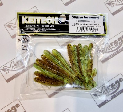 KEITECH SWING IMPACT 2"(5cm) #401T Green Pumpkin Chartreuse (op. 12szt)