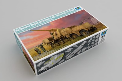 TRUMPETER 09577 1:35 Sd.Kfz.9 Schwerer Zugkraftwagen 18 t with 8.8cm Flak