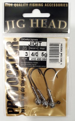 GŁÓWKA JIGOWA PROVOCATOR hak nr 4/0 waga  5g opak. 3szt