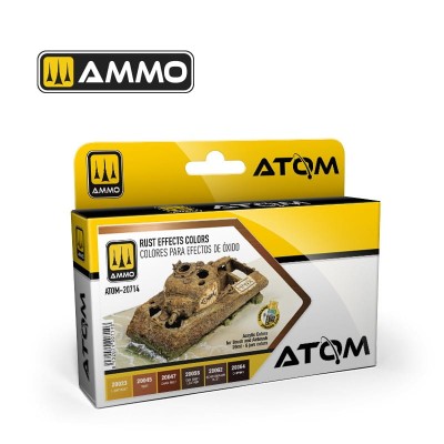 AMMO 20714 ATOM Rust Effects Colors Set [PAINT SET]