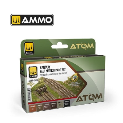 AMMO 20853 ATOM Railway Fast Method [PAINT SET]