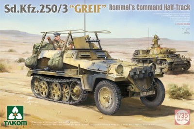 TAKOM 2194 1:35 Sd.Kfz.250/3 'GREIF' Rommel's Command Half-Track