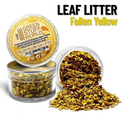 GSW 3480 LARGE Leaf Litter - Fallen Yellow (liście do dioram)