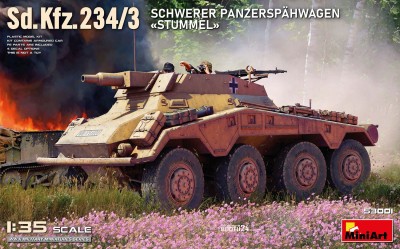 MINIART 53001 1:35 Sd.Kfz.234/3 Schwerer Panzerspahwagen 'Stummel'