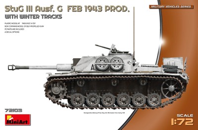 MINIART 72103 1:72 StuG III Ausf. G - February 1943 Production with Winter Tracks