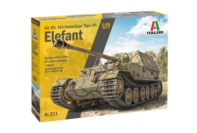 ITALERI 0211 1:35 ELEFANT Sd.Kfz.184 Panzerjager Tiger (P)
