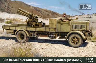 IBG 72099 1:72 3Ro Italian Truck With 100/17 100mm Howitzer (Cassone 2)