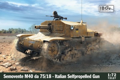 IBG 72127 1:72 Semovente M40 da 75/18 Italian Self Propelled Gun