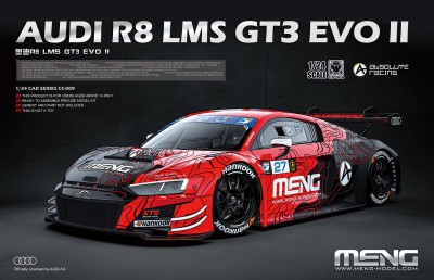 MENG CS009 1:24 Audi R8 LMS GT3 EVO II Absolute Racing