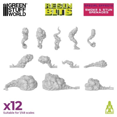 GSW 13207 3D printed - Smoke and Stun Grenades (SET 12pcs) (Granaty dymne i hukowe)
