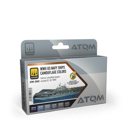 AMMO 20603 ATOM WWII US Navy Ships Camouflage colors [PAINT SET]