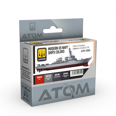 AMMO 20604 ATOM Modern US Navy Ships colors [PAINT SET]