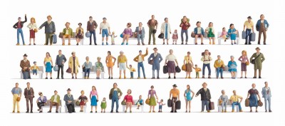 NOCH 16070 1:87 H0 FIGURKI Mega Economy Figures Set (op. 60szt)
