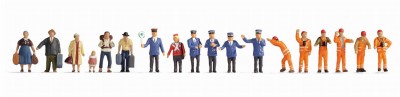 NOCH 16122 1:87 H0 FIGURKI XL SET 'At the Station' (op. 18szt)