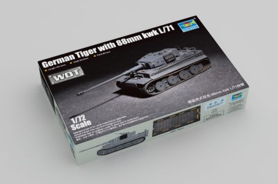 TRUMPETER 07164 1:72 German Tiger with 88mm kwk L/71