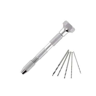 MODELCRAFT PPV2237/D Pin Vice obrot. Top z 2x zakończeniem i 5 wierteł (0 - 2.9mm)