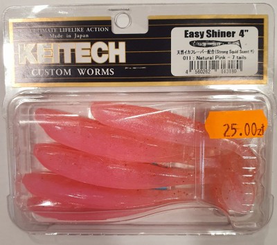 KEITECH EASY SHINER 4" (10cm) #011 Natural Pink (opak.- 7szt.)