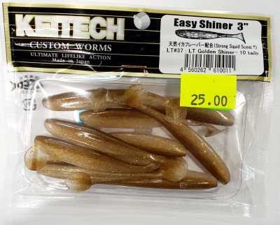KEITECH EASY SHINER 3" (7,5cm) LT#37 Golden Shiner opak.- 10szt. 