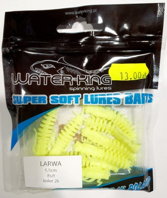 WATER KING LARWA KOLOR nr 26 roz: 5,5cm op.8szt