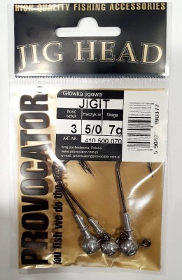 GŁÓWKA JIGOWA PROVOCATOR hak nr 5/0 waga  7g opak. 3szt