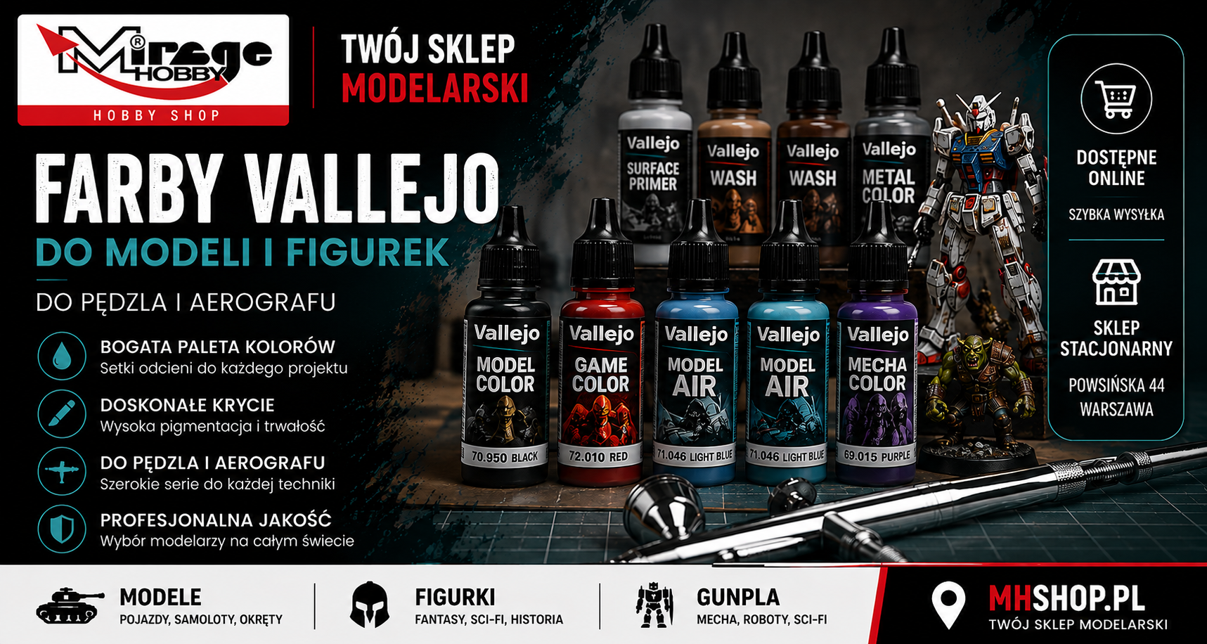 Farby Vallejo do modeli i figurek – MHShop.pl